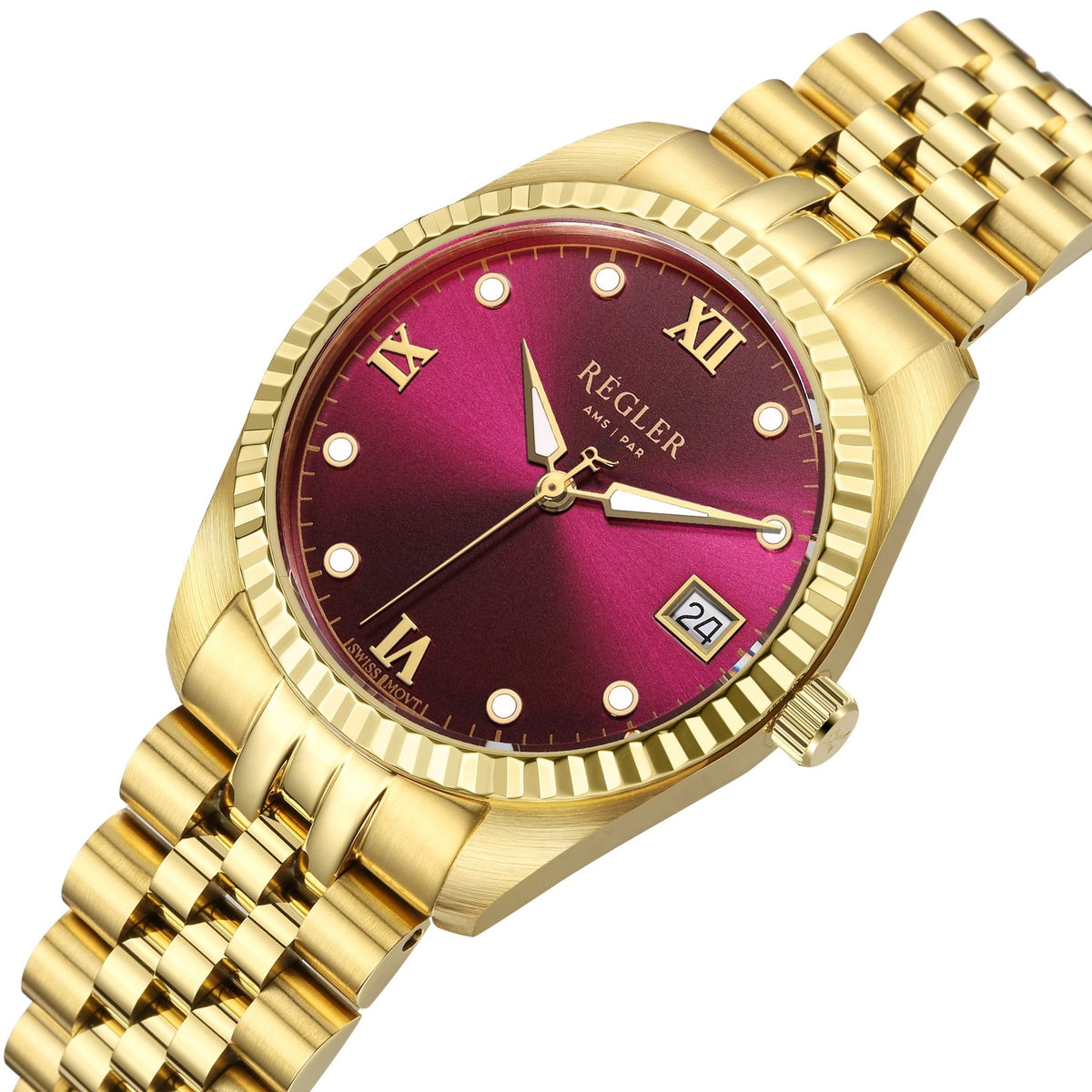 Régler Liberté Steel Gold - Burgundy - RéglerRW4101134S