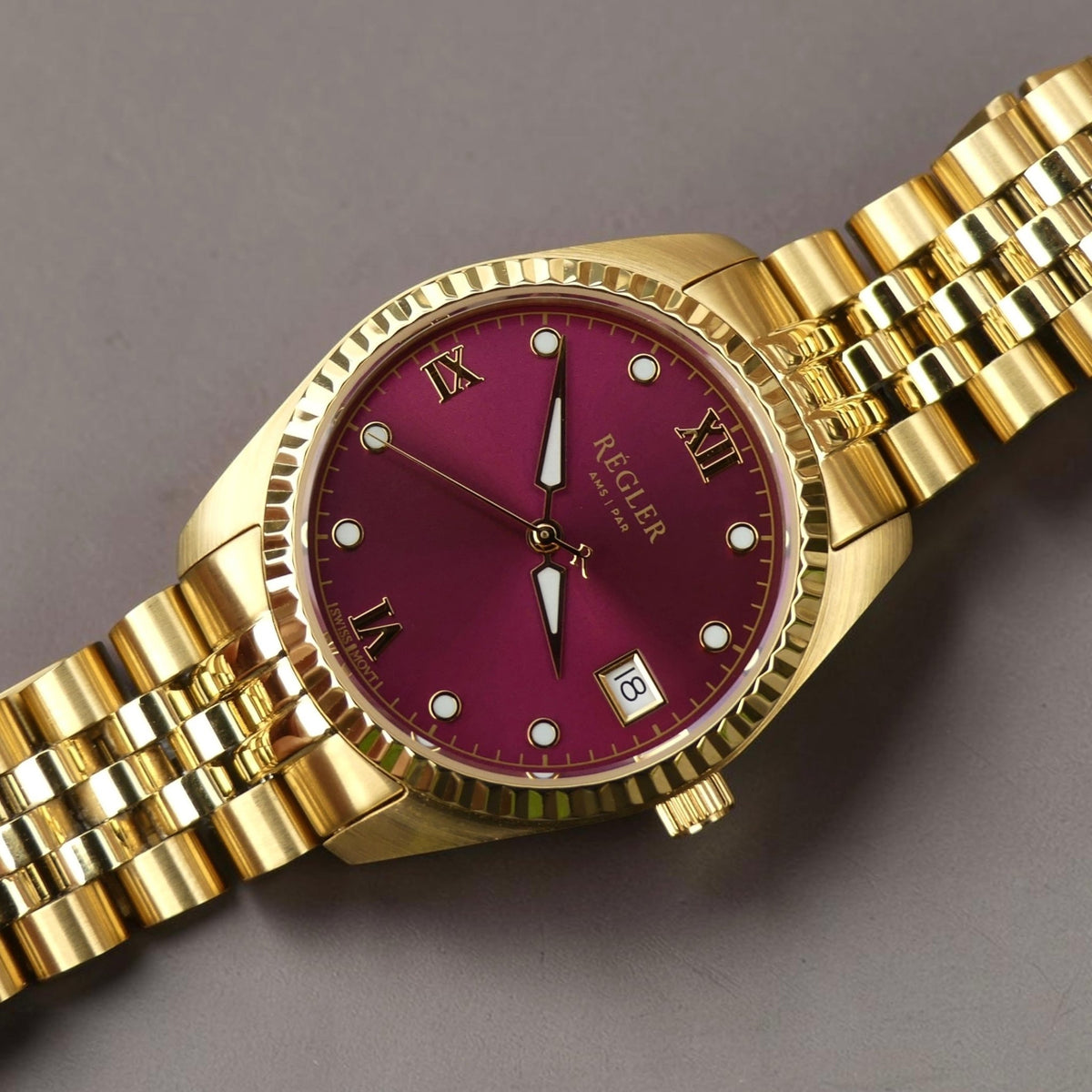 Régler Liberté Steel Gold - Burgundy - RéglerRW4101134S