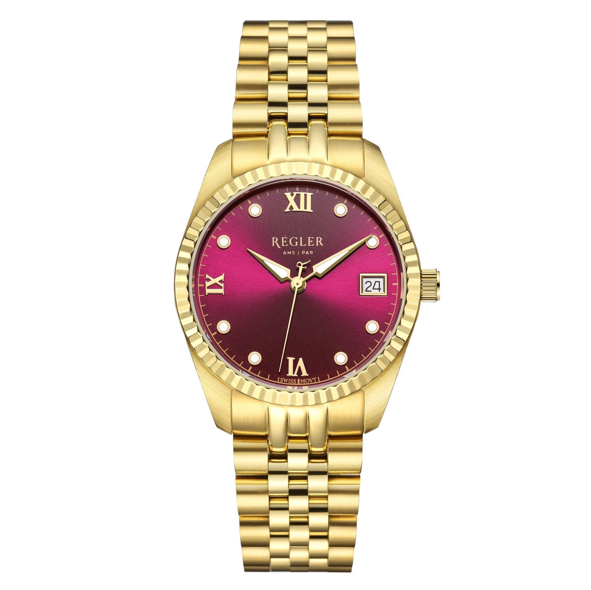 Régler Liberté Steel Gold - Burgundy - RéglerRW4101134S