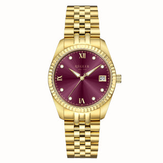 Régler Liberté Steel Gold - Burgundy *Pre - Order* - RéglerRW4101134S