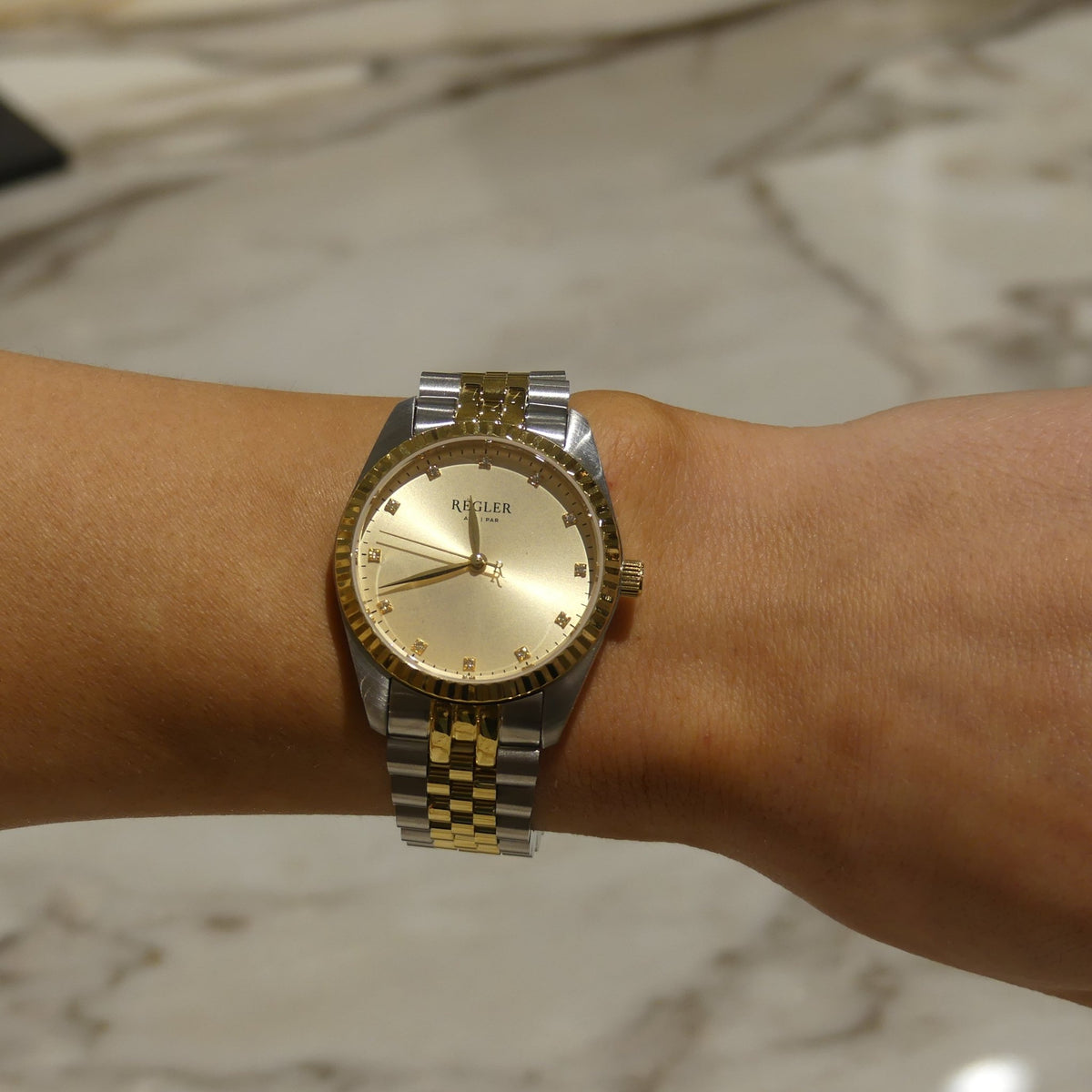 Régler Watches X La Lau Co - Created series Silver/Gold - Champagne - RéglerRW361234J